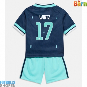 Billiga Tyskland Florian Wirtz #17 Bortatröja Barn VM 2026 Kortärmad (+ Korta byxor)